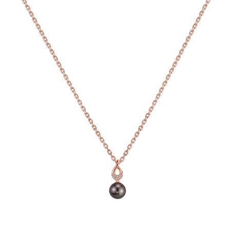 Diamond pendant with Pearl Neden