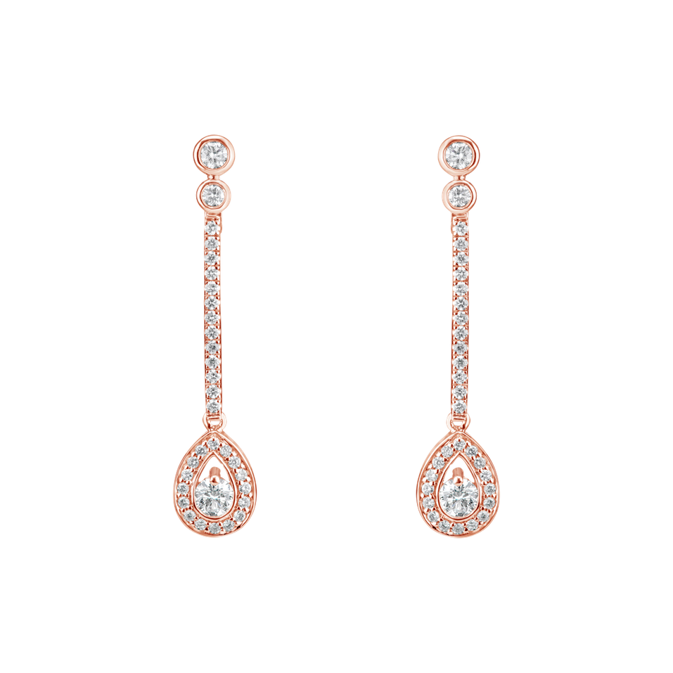Diamond earrings Glamour Drop