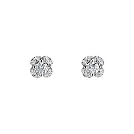 Diamond earrings Brilliant Petals