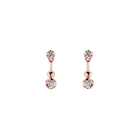 Diamond earrings Rosy Serenade