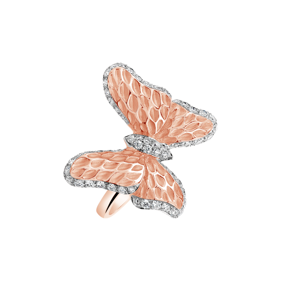 Diamond ring Sweet Butterfly
