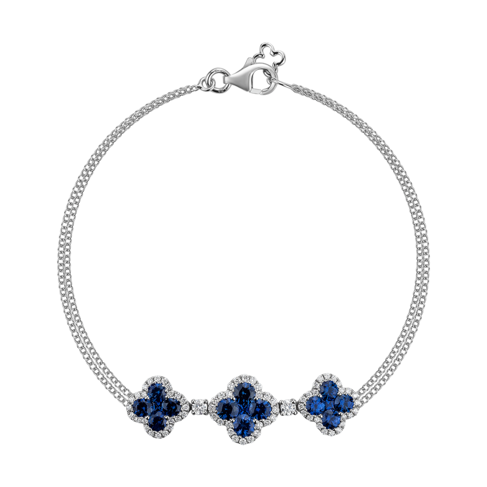 Diamond bracelet with Sapphire Sapphire Secret