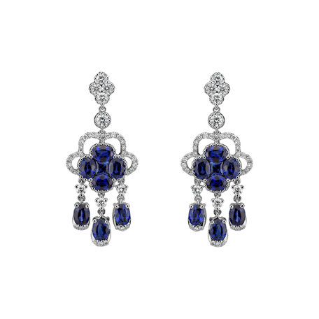 Diamond earrings and Sapphire Aristocrat Miracle