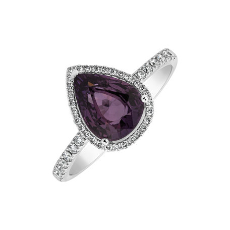 Diamond ring with Sapphire Charming Glory
