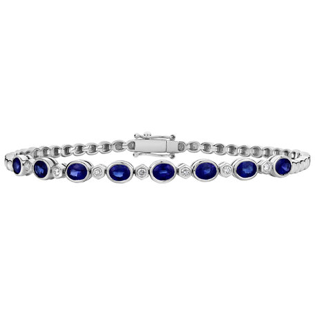 Diamond bracelet with Sapphire Meghan Beauty