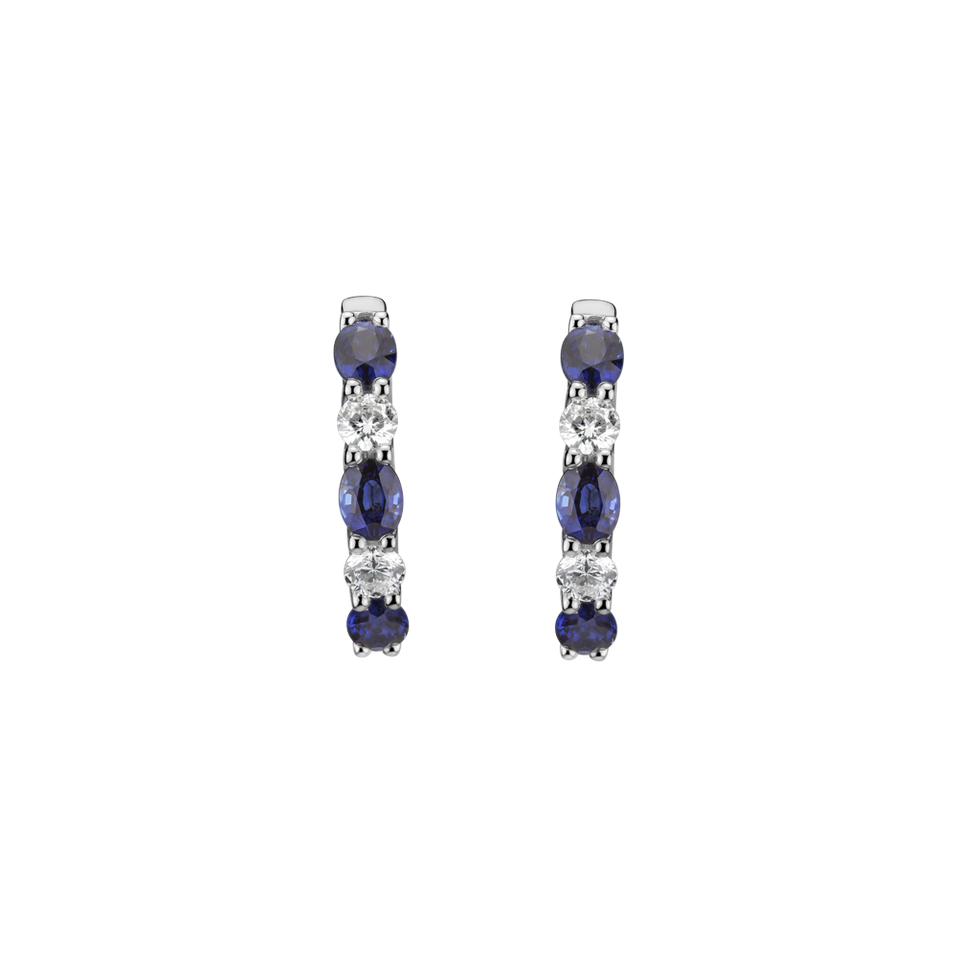 Diamond earrings and Sapphire Elysian Haven