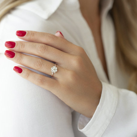 Diamond ring White Marigold