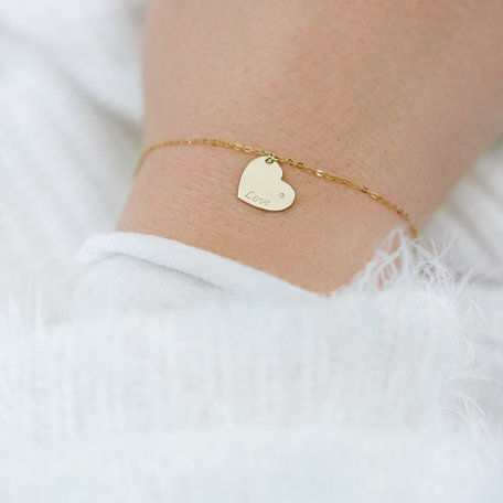 Diamond bracelet Amour Heart