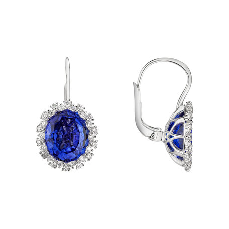 Diamond earrings with Tanzanite Tanzania Dream