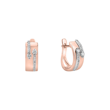 Diamond earrings Charming Labyrinth