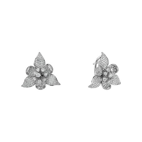 Diamond earrings Gardénia