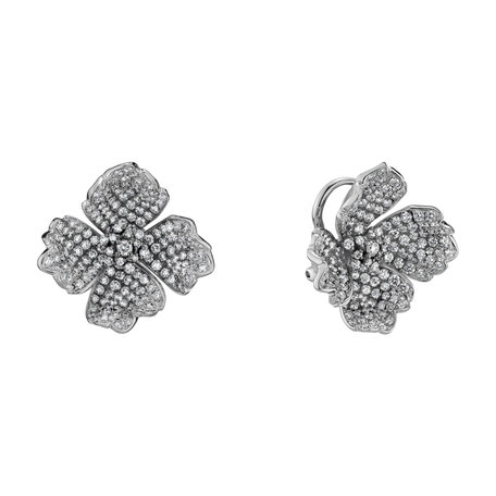 Diamond earrings Queenie Orchid