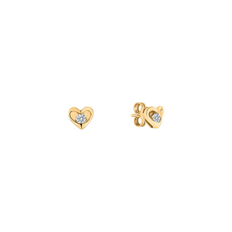 Diamond earrings Love story