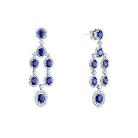 Diamond earrings and Sapphire Mephisto Symphony