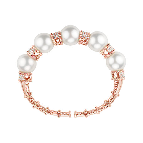 Diamond bracelet with Pearl Lake Fairytale