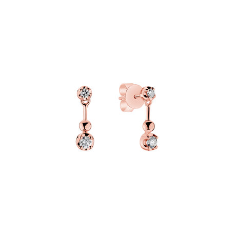 Diamond earrings Rosy Serenade