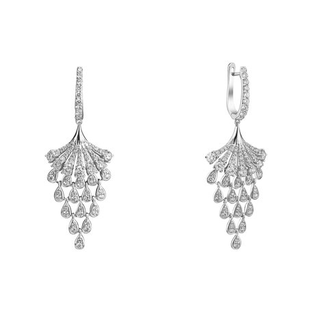 Diamond earrings Waterfall Splendour