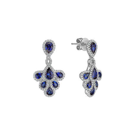 Diamond earrings and Sapphire Aristocrat Grace