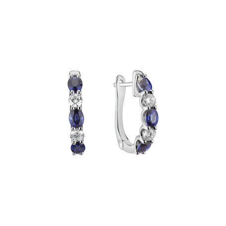 Diamond earrings and Sapphire Elysian Haven