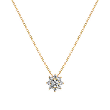 14ct yellow gold diamond necklace Celestial Sparkle
