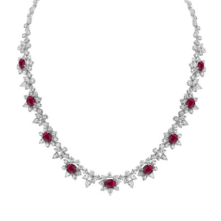 Diamond necklace with Ruby Ruby Countess