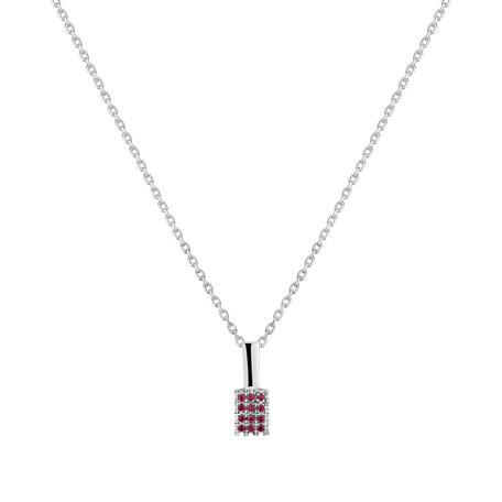 Pendant with Ruby Diabolical Mosaic