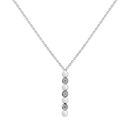 Diamond necklace Long Shiny Dots