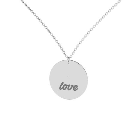 Diamond necklace Oval Love