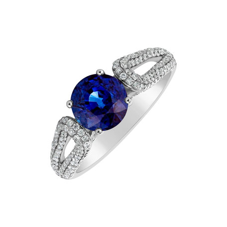 Diamond ring with Sapphire Gentleman's Dream