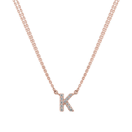 14ct rose gold diamond necklace Diamond necklace Luxury Clam