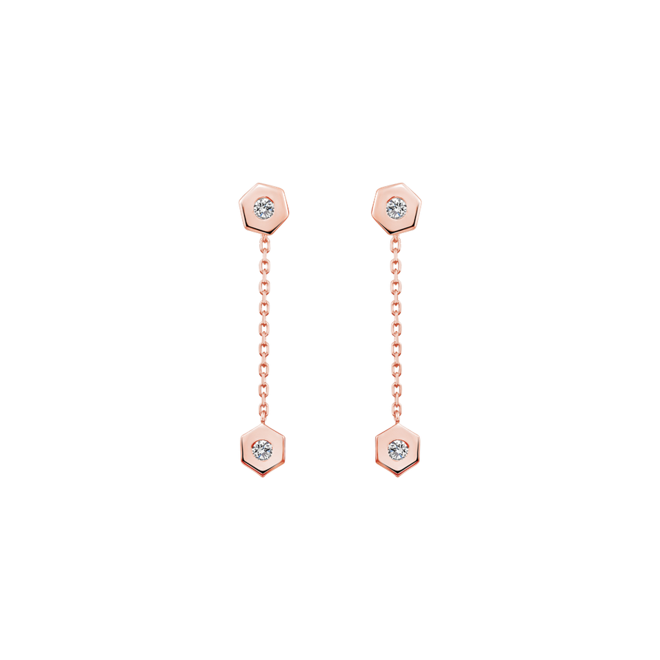 Diamond earrings HexaTwin