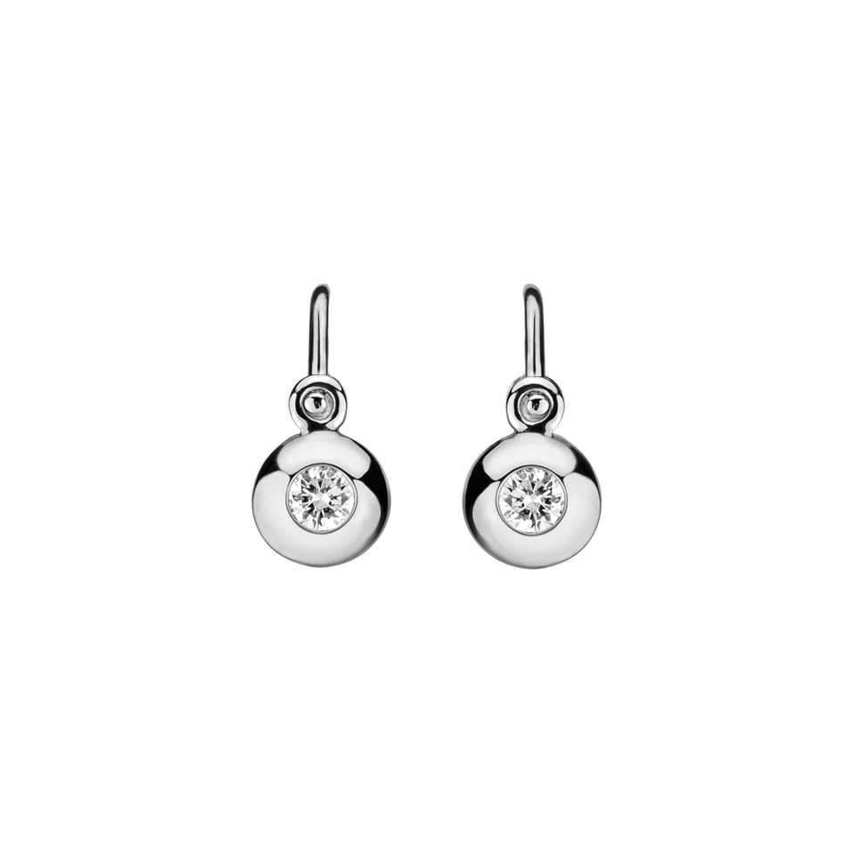 Children's diamond earrings Diamond Dot