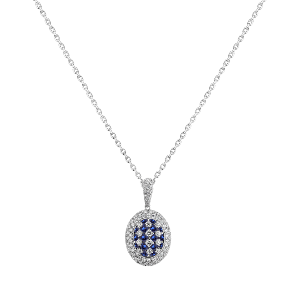 Diamond pendant with Sapphire Amiyah