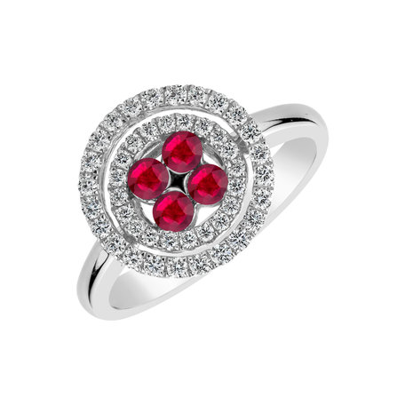 Diamond ring with Ruby Miracle Mythology
