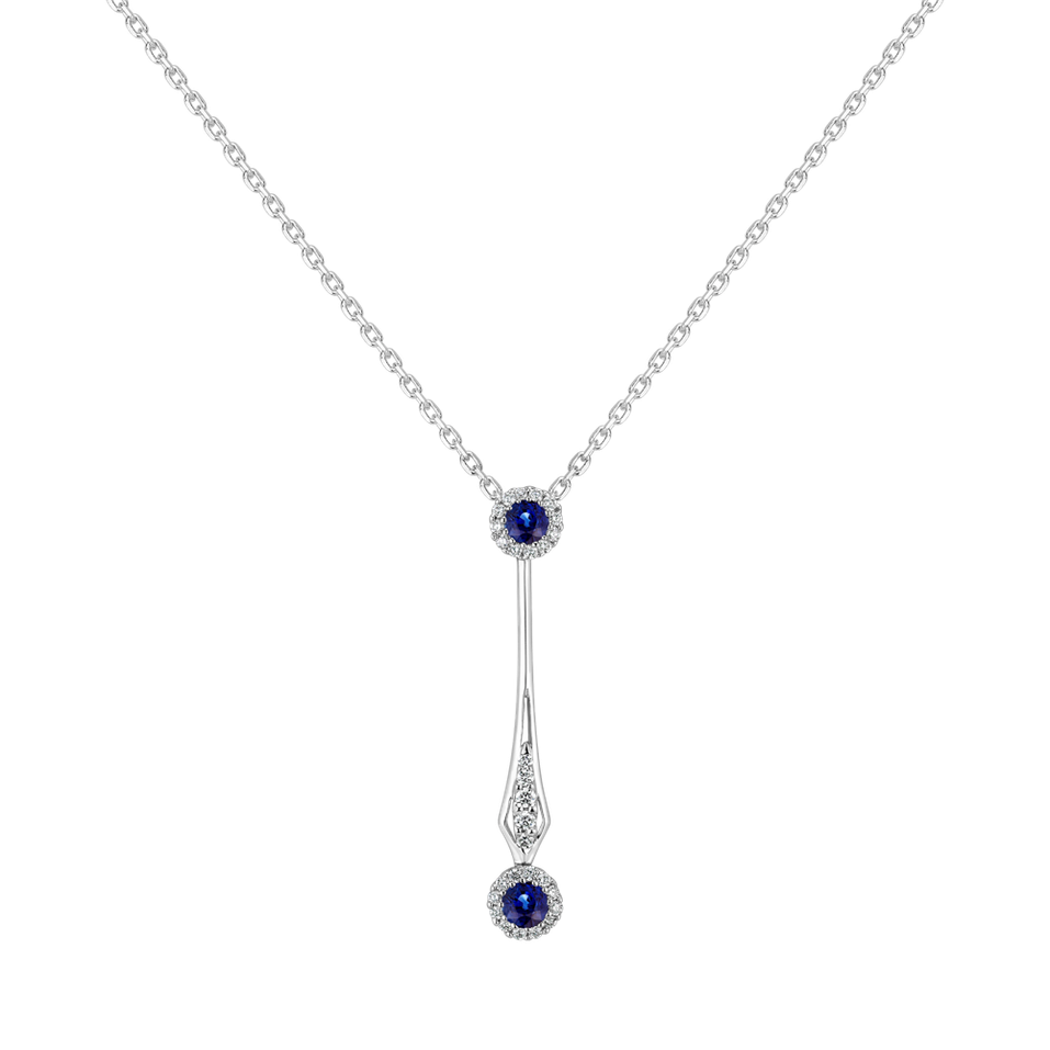 Diamond pendant with Sapphire Naiad