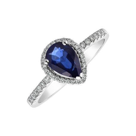 Diamond ring with Sapphire Kalimdor