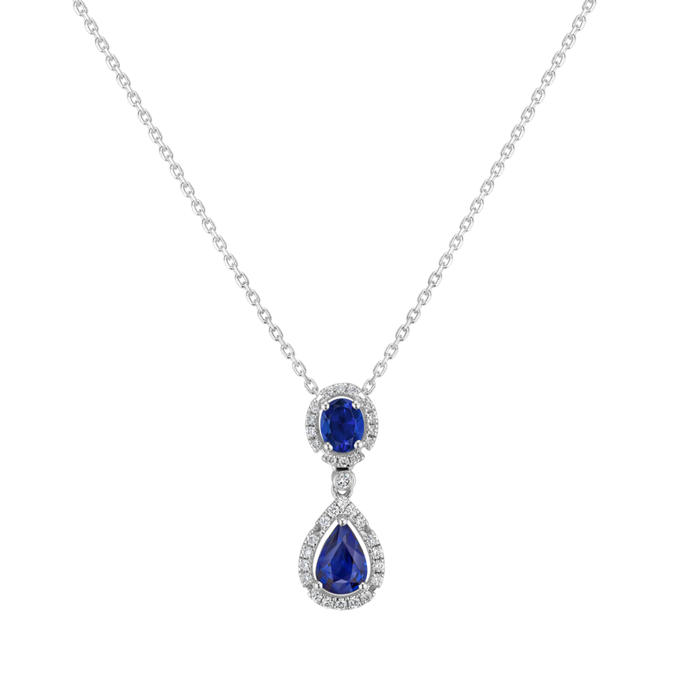 Diamond pendant with Sapphire Sorrow Dream