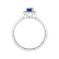 Diamond ring with Tanzanite Princess4