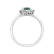 Diamond ring with Emerald Princess4