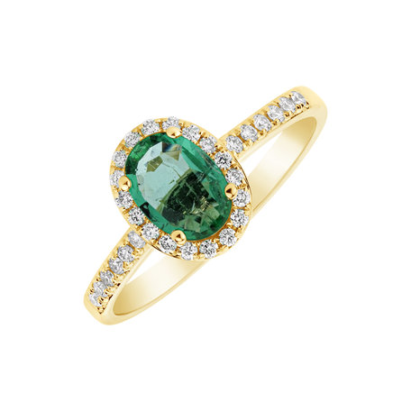 Diamond ring with Emerald Princess Desperation