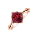 Diamond ring with Tourmalíne Rosie4