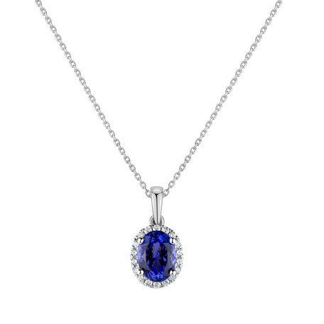 Diamond pendant with Tanzanite Princess Essence