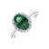 Diamond ring with Emerald Princess Wish4