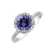 Diamond ring with Tanzanite Sin Signature4