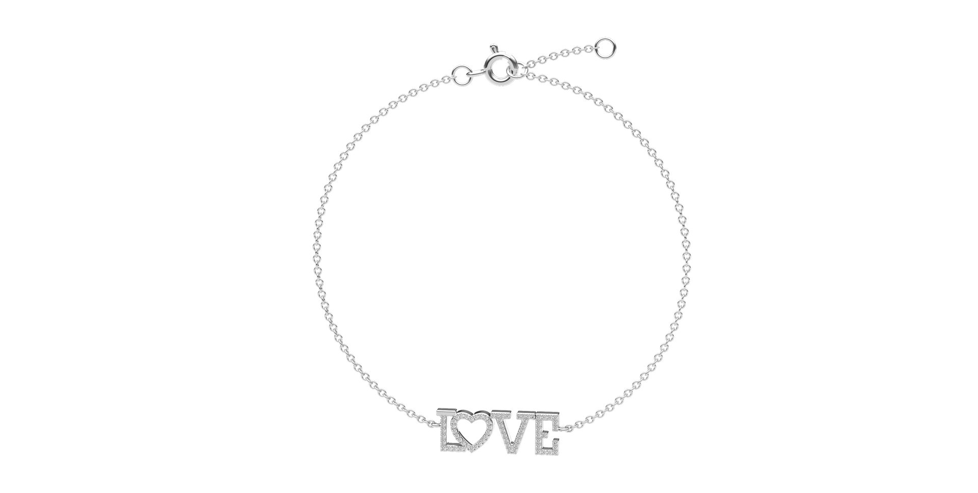 Diamond bracelet Love