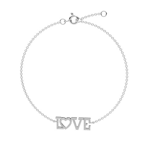 Diamond bracelet Love