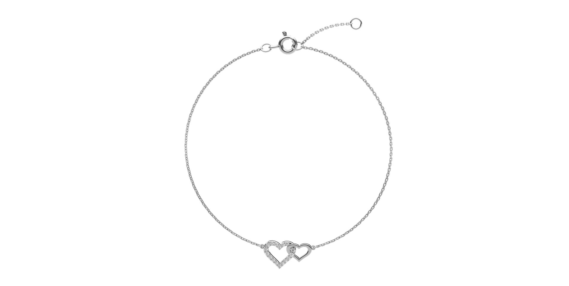 Diamond bracelet Hearts