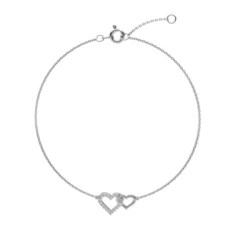 Diamond bracelet Hearts