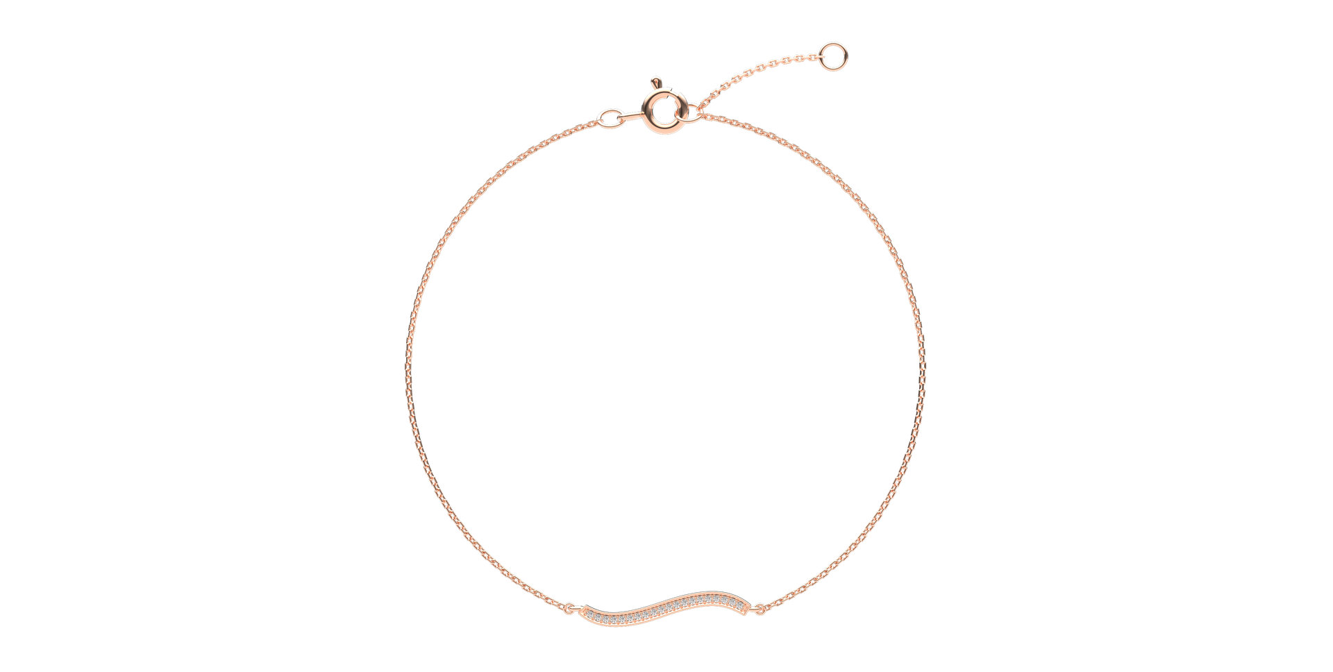 Diamond bracelet Wave