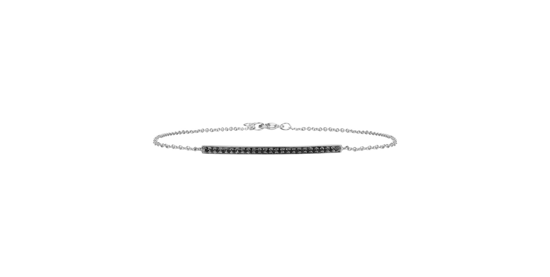 Bracelet with black diamonds Line